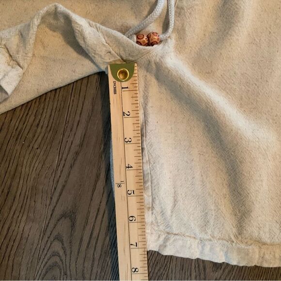 LINEN SHORTS Women’s XXL Cream Pull String Elastic Waist Pockets 30% Linen. - Picture 13 of 14